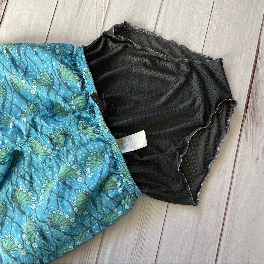 Patagonia Baggies Swim Shorts Mens S Blue 4.5” Long Hexy Fish Radar Active Lined - Picture 5 of 13